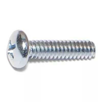 #10-24 X 3/4Zinc Phillips Pan Head Machine Screws (100 Pcs.)