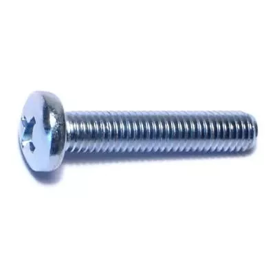 #10-32 X 1Zinc Phillips Pan Head Machine Screws (100 Pcs.)