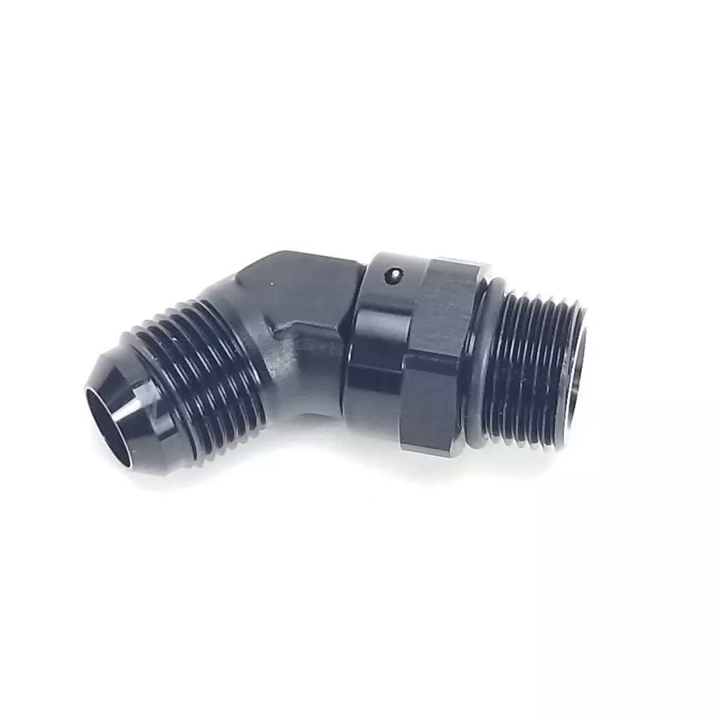 -10 ORB to -10AN 45 Degree Adapter Fitting – Vibrant 16948