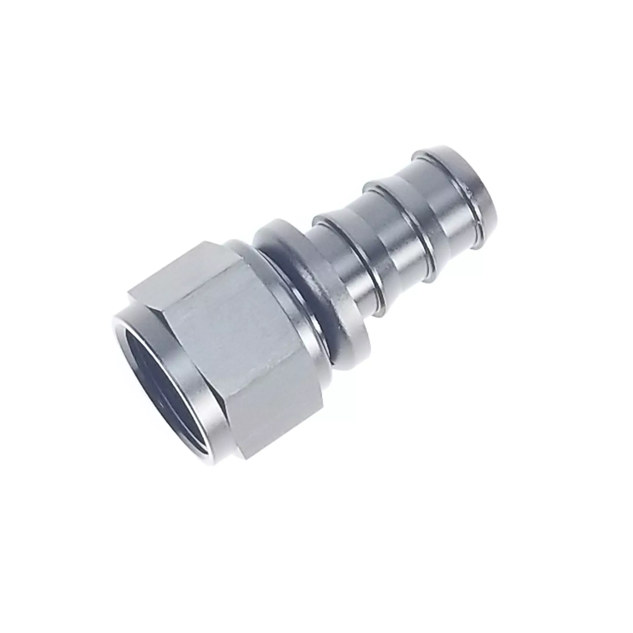 -12AN Straight Pushlock Hose End – Black – Vibrant 22012