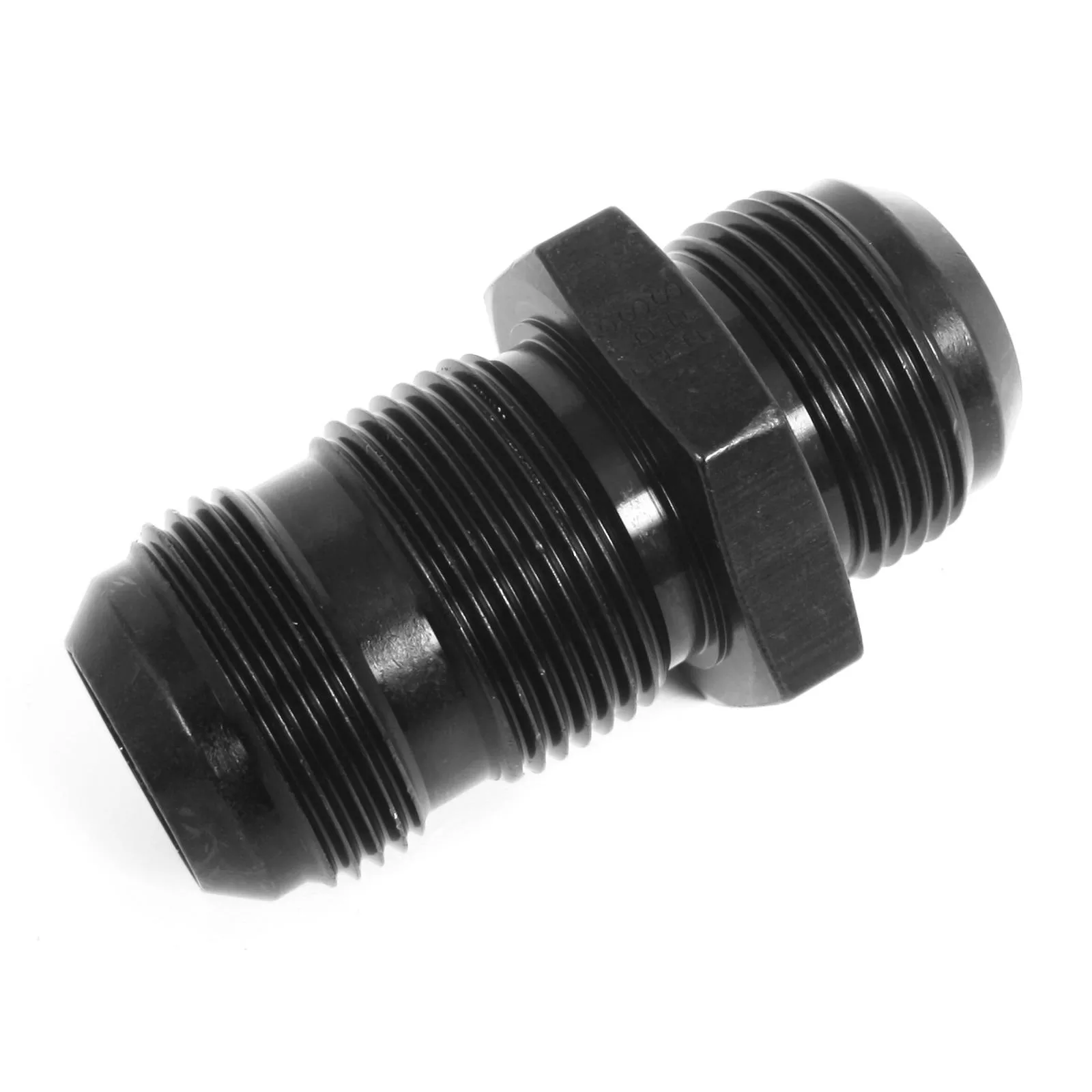 -16AN Bulkhead Union Fitting – Black – Fragola 483216-BL