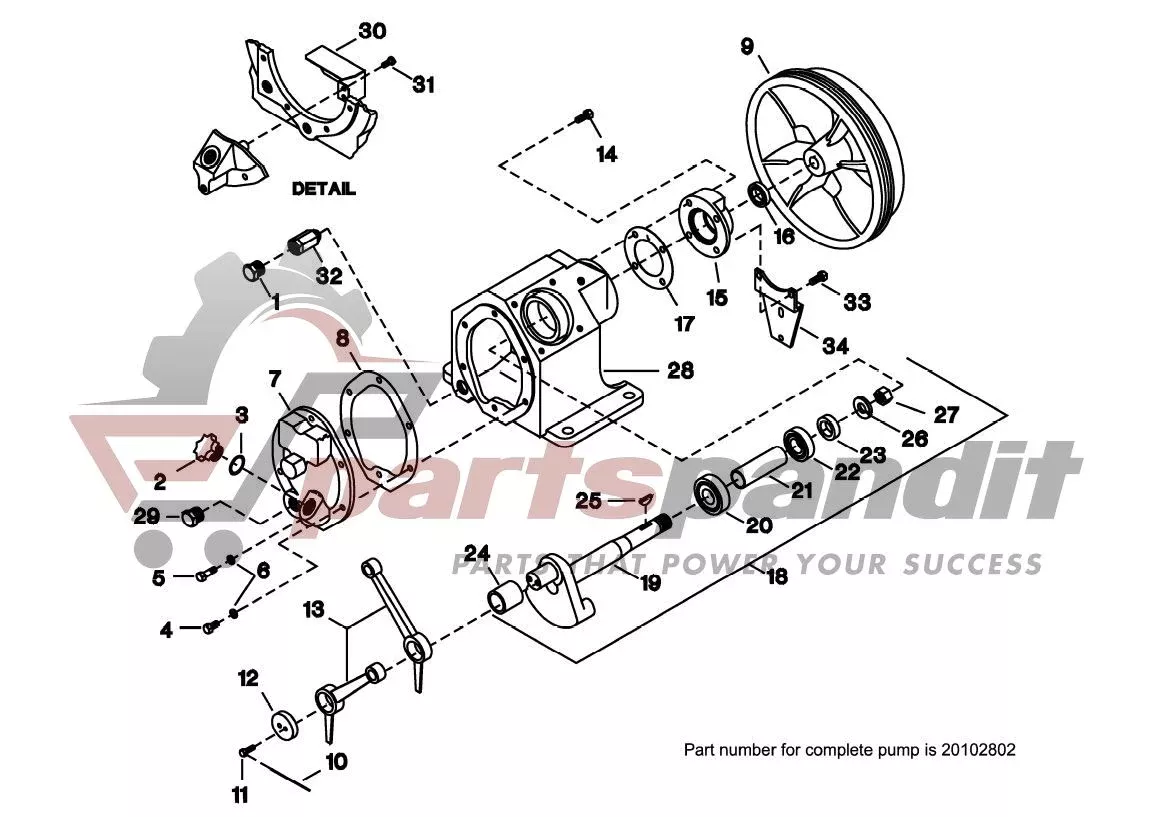 2340 Model Ingersoll Rand compatible Crank Case Frame Compressor 30222327