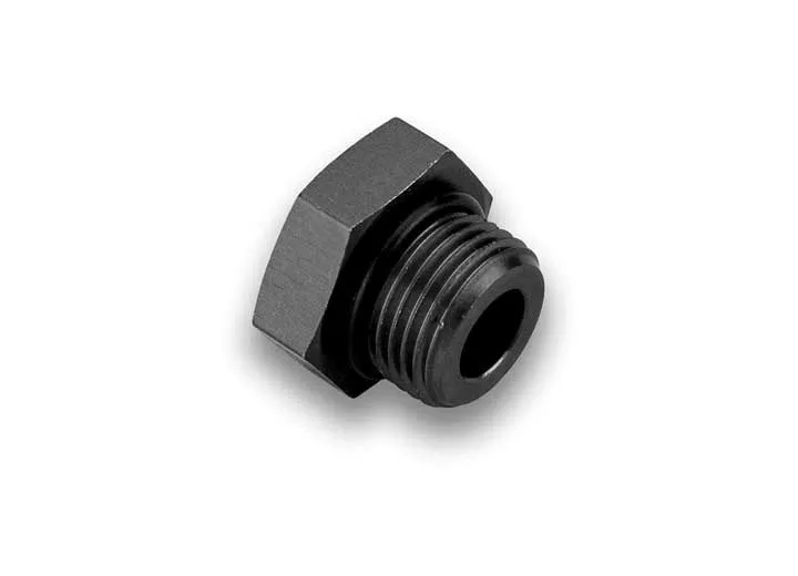 -6 ORB Port Plug – Black Anodized #14614