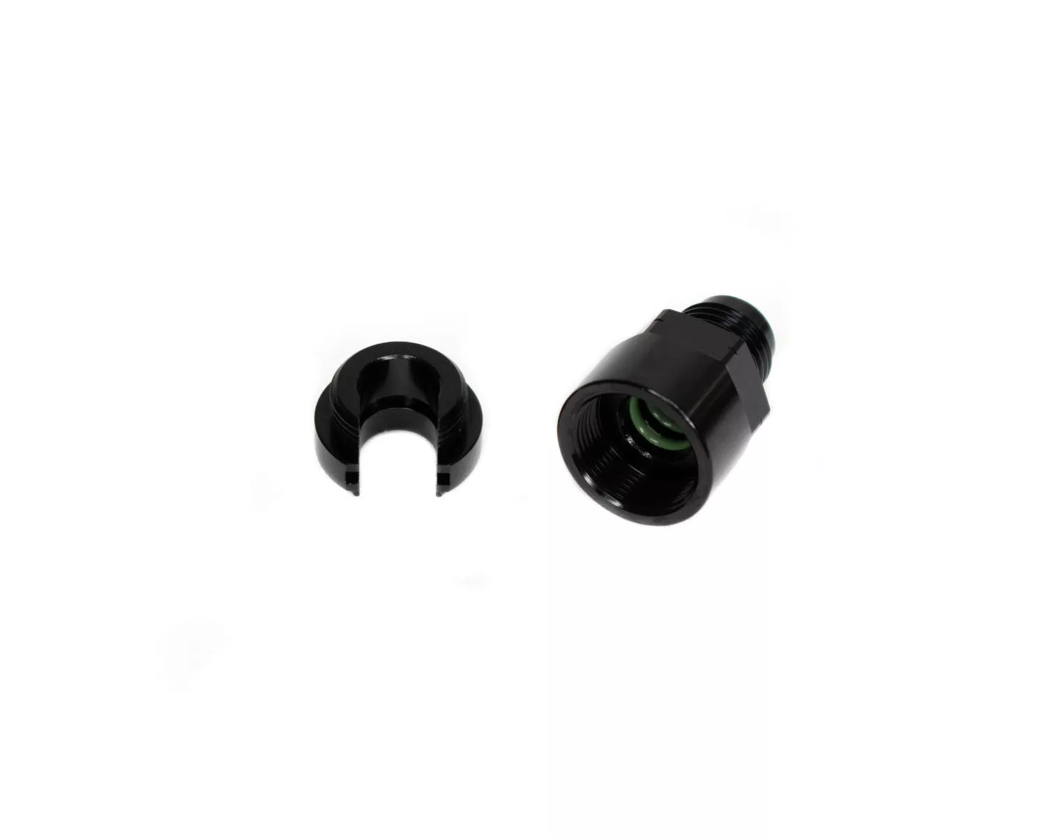 -6AN to 3/8″ Quick Connect Adapter – Black – WARR Performance 47-0083