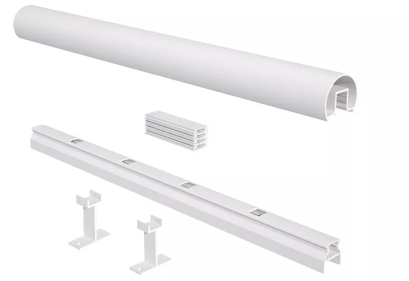 8' Top & Bottom Rails for 5/8" Pickets