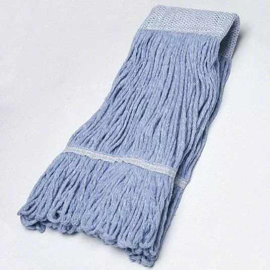 Ability One 7920-01-511-2918 Wet Mop String Mop, Clamp-On/Slide-On, Launderable, Blue