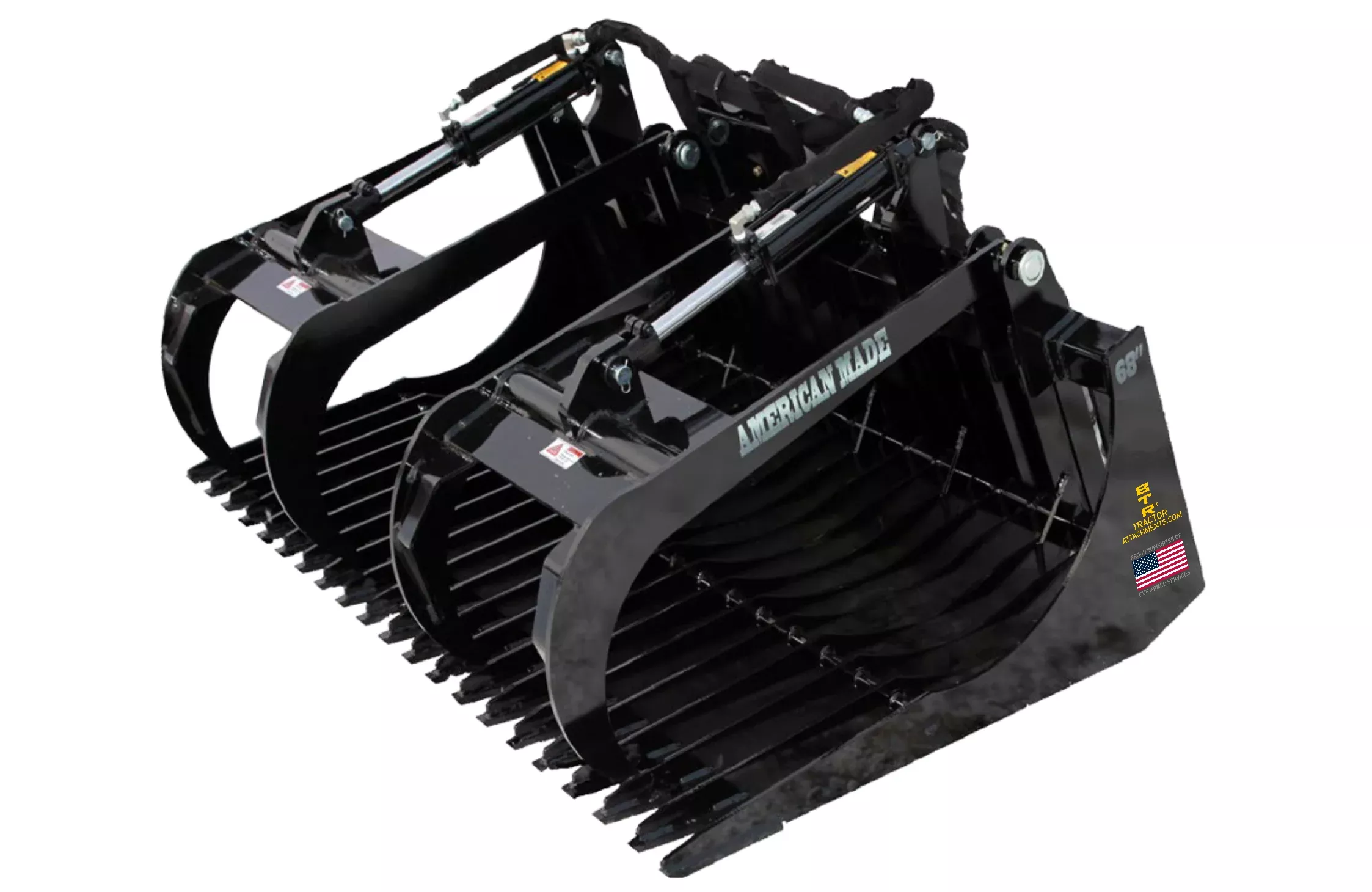 Bigtoolrack Brush Bucket With Grapple