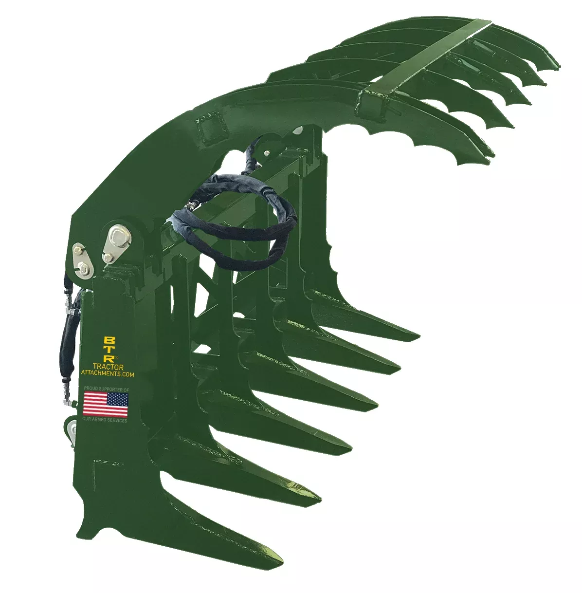 Bigtoolrack Extreme Granite Grapple Fits John Deere Quick Attach Loaders (Short Lead times we have stock in most sizes)