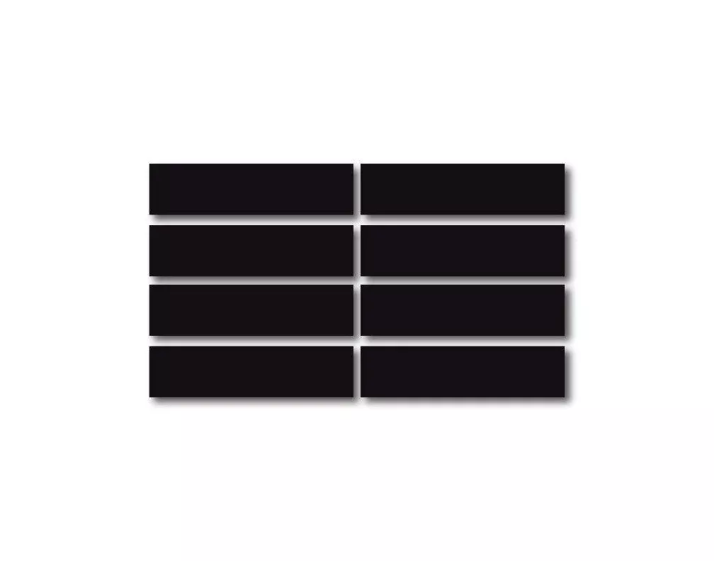 BLACK REFLECTIVE HELMET BAR 8 PACK