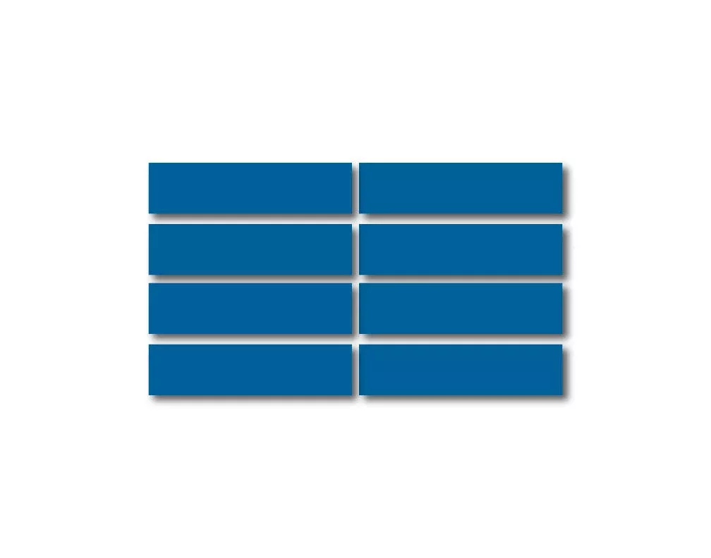 BLUE REFLECTIVE HELMET BAR 8 PACK