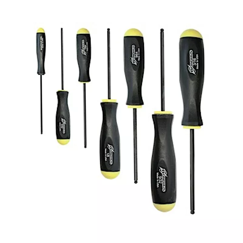 Bondhus 10645 Ball End Screwdriver Set, 7 Piece