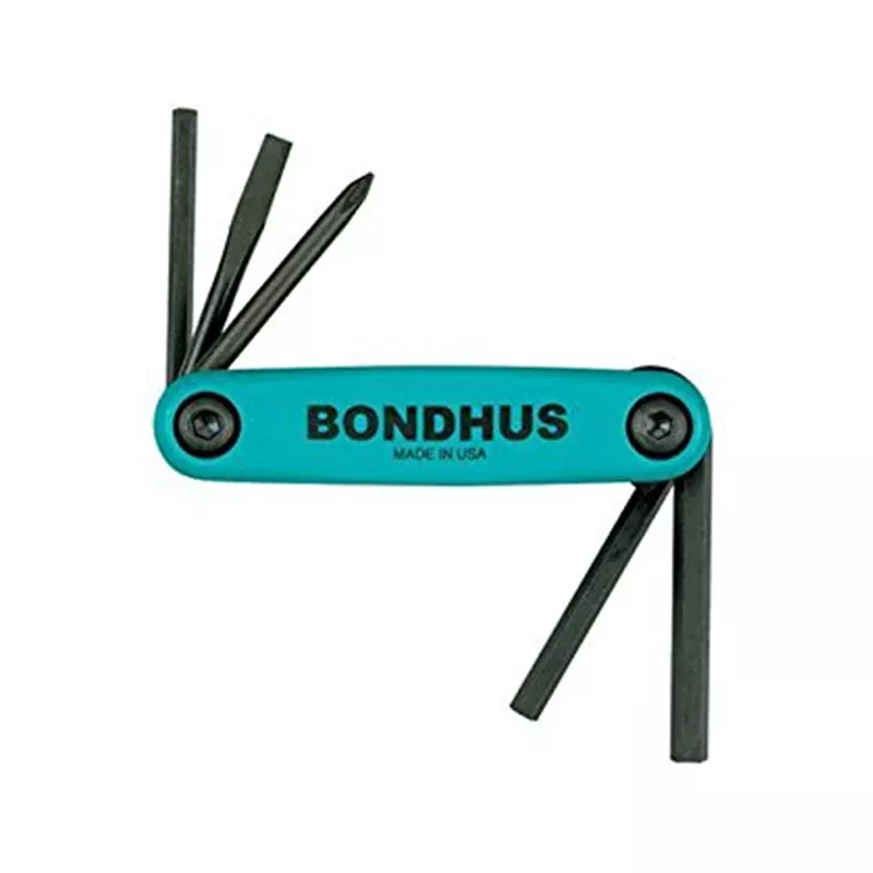 Bondhus 12540 GorillaGrip Set of 5 Fold up Utility Set