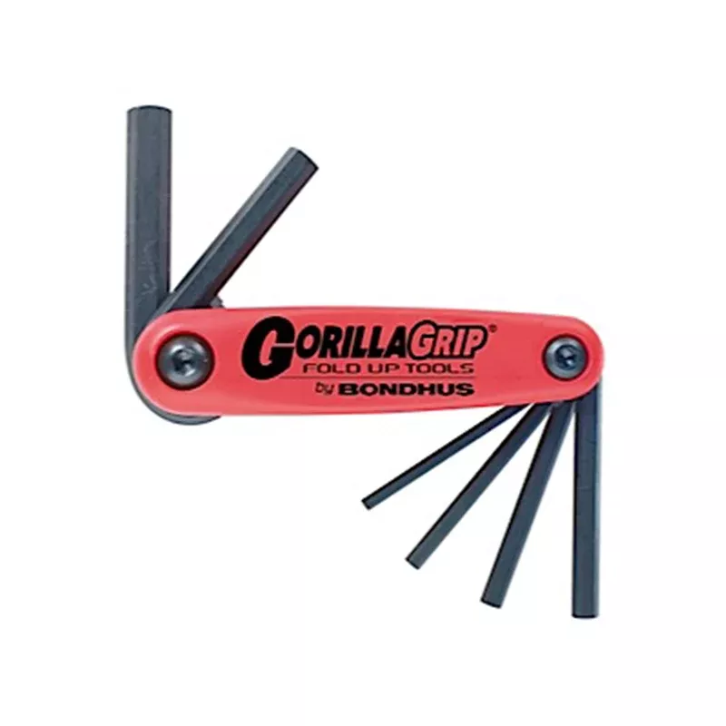 Bondhus 12595 GorillaGrip Set of 6 3 - 10mm Hex Fold-up Tool