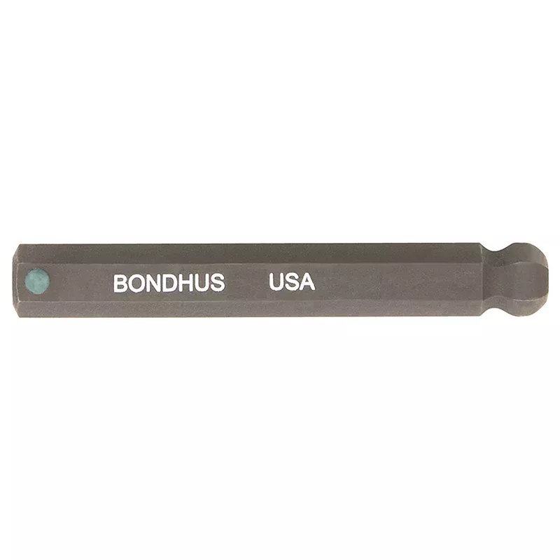 Bondhus 31445 ProHold Socket Ball Bit Set with ProGuard Finish, 2", 7 Piece