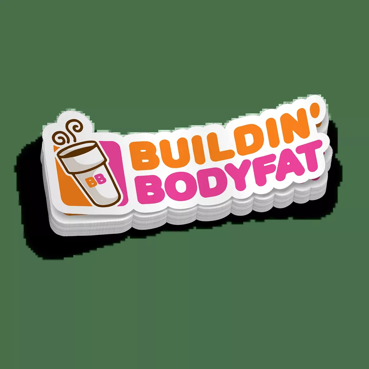 Buildin' Bodyfat - Helmet Decal