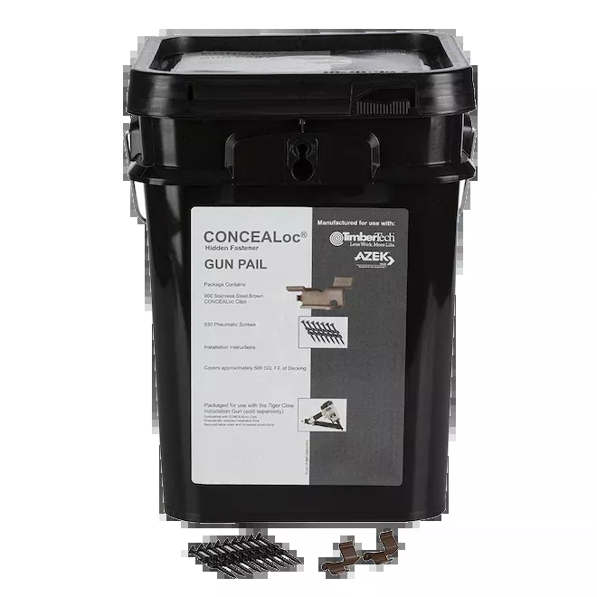 CONCEALoc Clips Gun Pail (500 SQ FT)