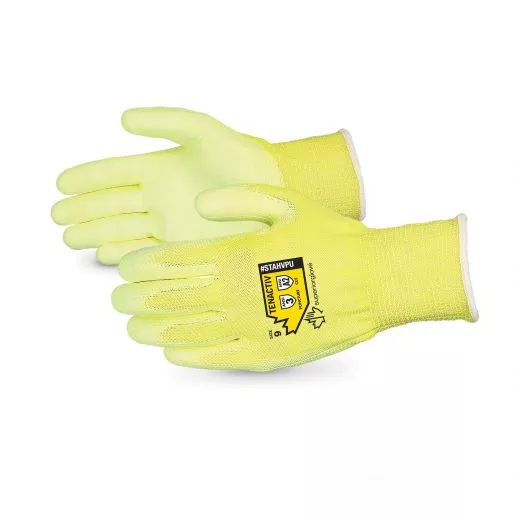 Cut Resistant Gloves - Superior Glove TenActiv Polyurethane Coating Composite Yarn, STAHVPU