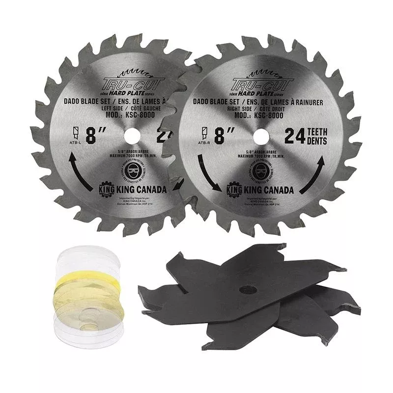 Dado Blade Set - King Canada 8" Dado Blade Set KSC-8000