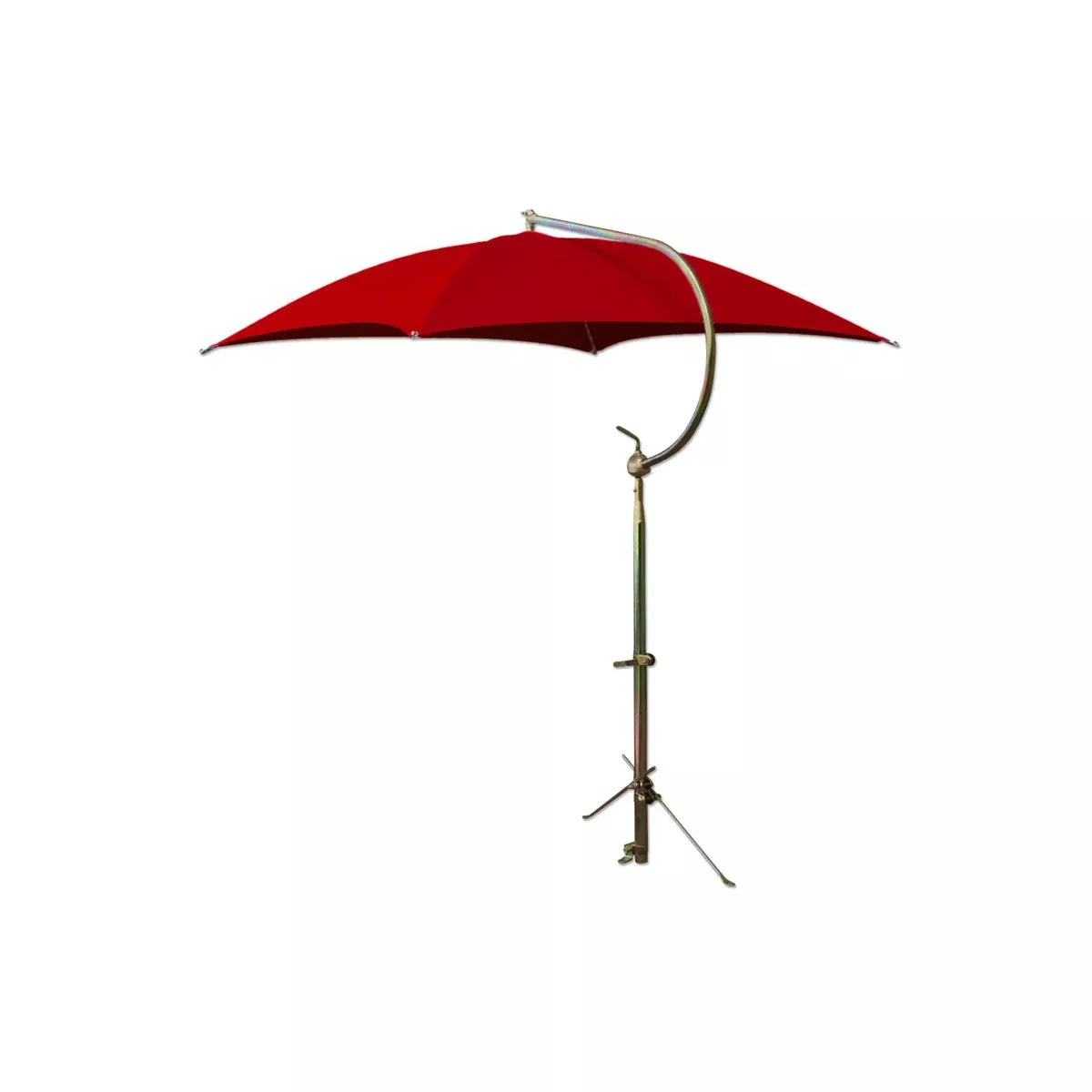 Deluxe Red Umbrella with Brackets