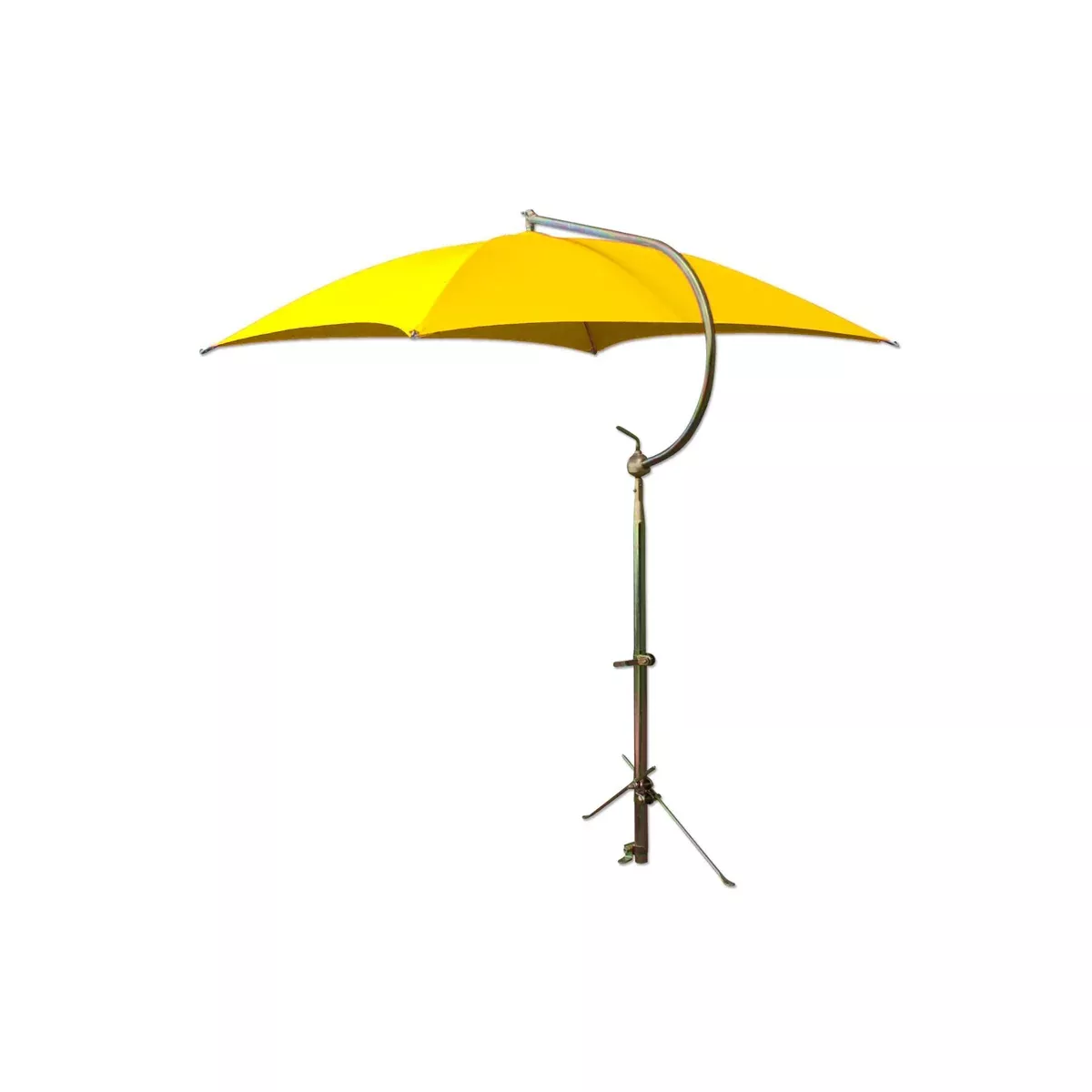 Deluxe Yellow Umbrella with Brackets