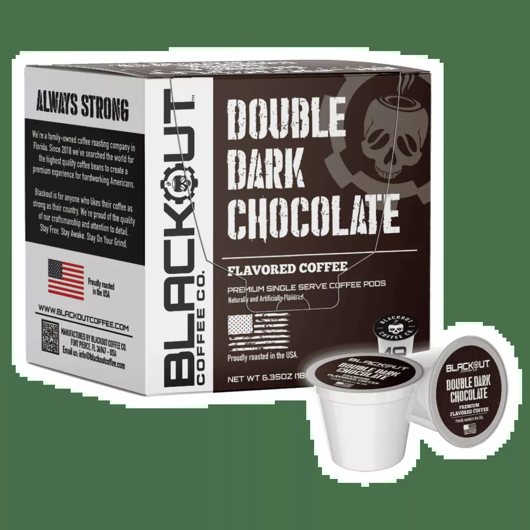 DOUBLE DARK CHOCOLATE - FLAVORED COFFEE PODS 18CT