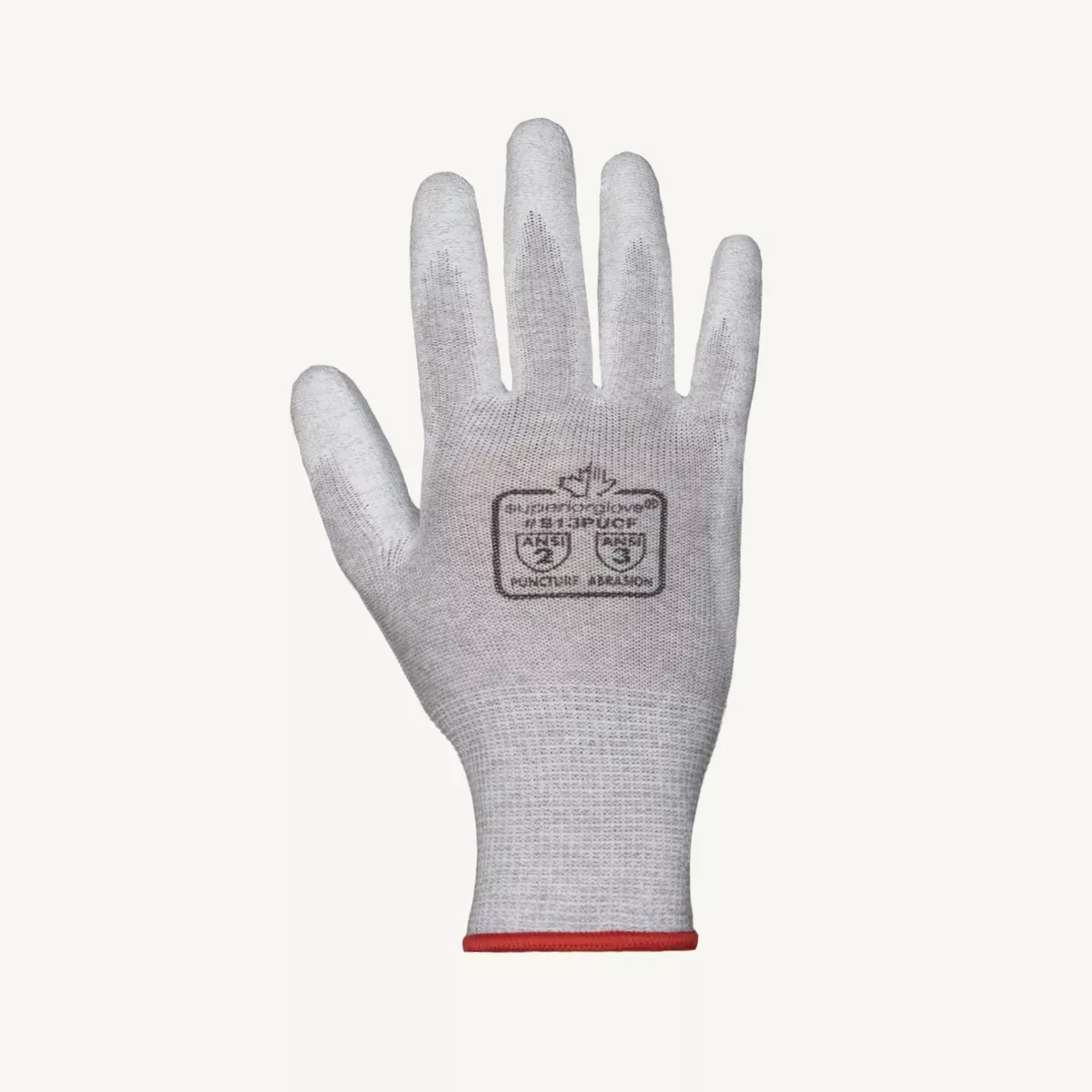 Electrostatic Dissipative Gloves - Superior Touch PU-Coated Nylon, Non-Marring, S13PUCF