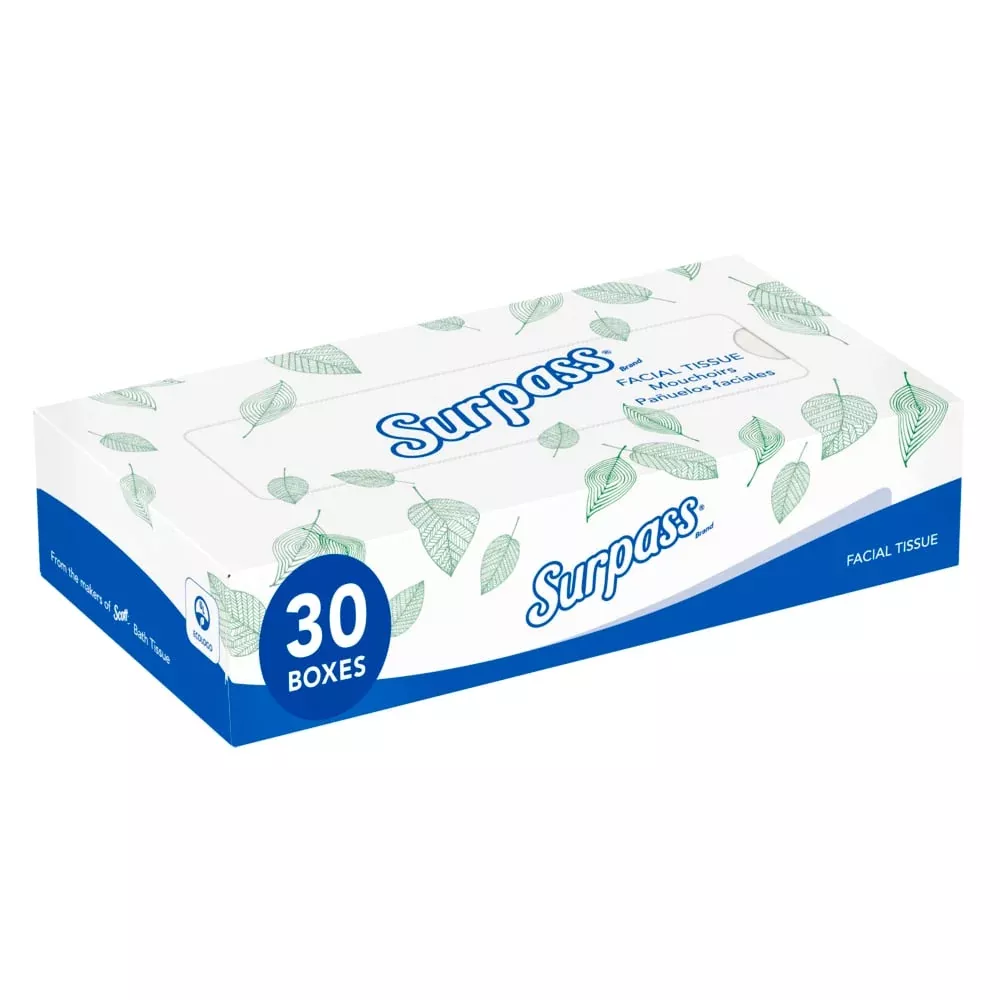 Facial Tissues - Surpass (Case of 30 Boxes), 21340