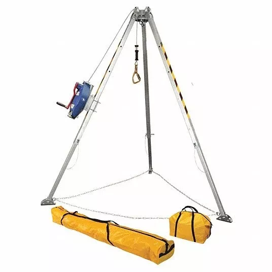 Falltech G7508 Confined Space Tripod, Aluminum, Blue