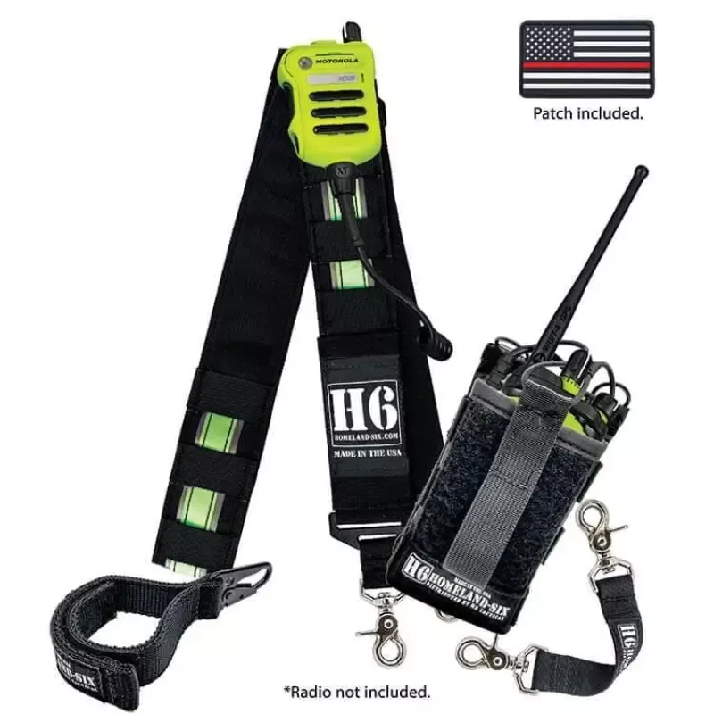 H6 FRONTLINE RADIO STRAP KIT - IDENTIFIRE & REFLECTIVE SILVER