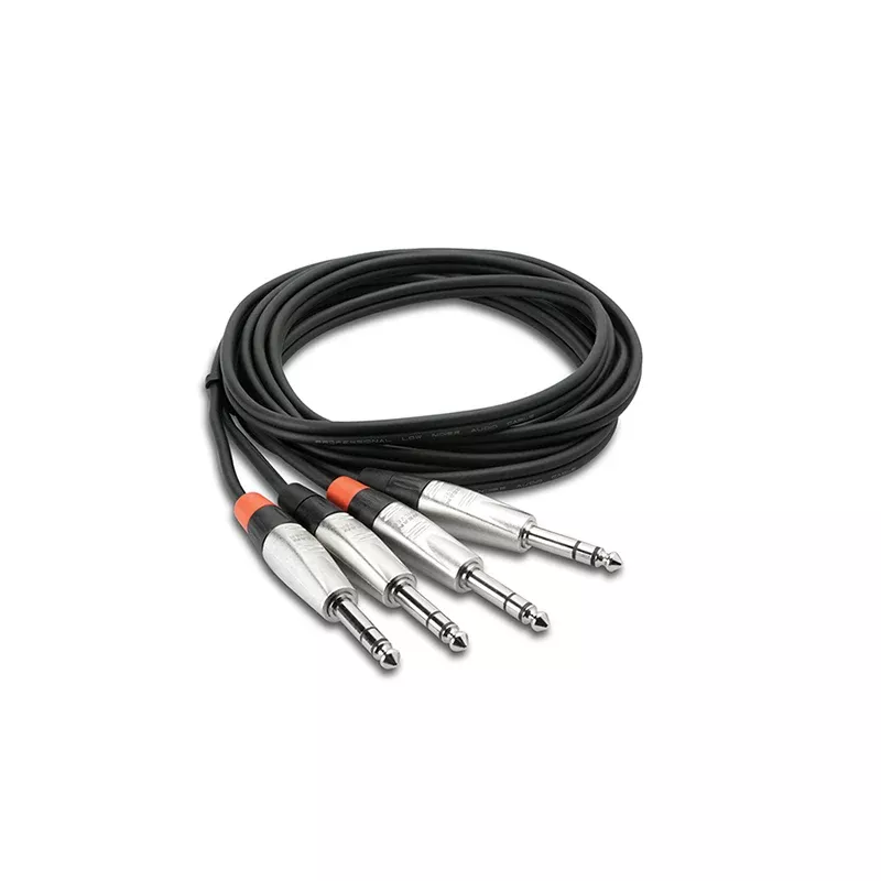 Hosa HSS-001.5X2 1.5' Pro Stereo Interconnect