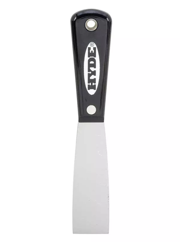 Hyde Tools 02000 1-1/4" Flexible Black & Silver Putty Knife