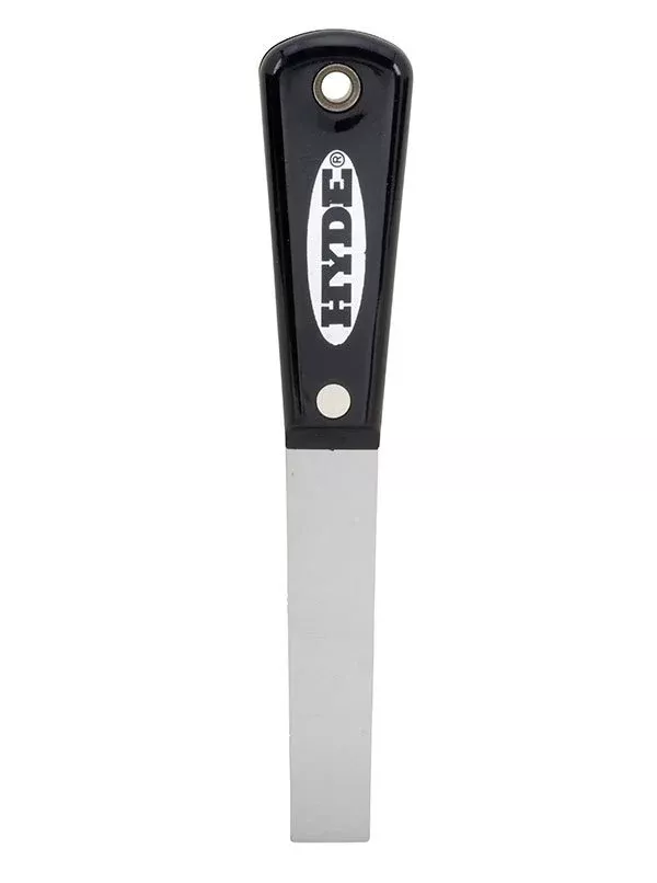 Hyde Tools 02005 3/4" Flexible Black & Silver Putty Knife