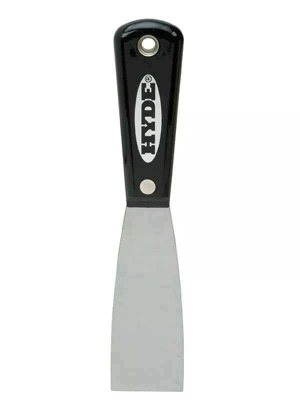 Hyde Tools 02100 1-1/2" Flexible Black & Silver Putty Knife