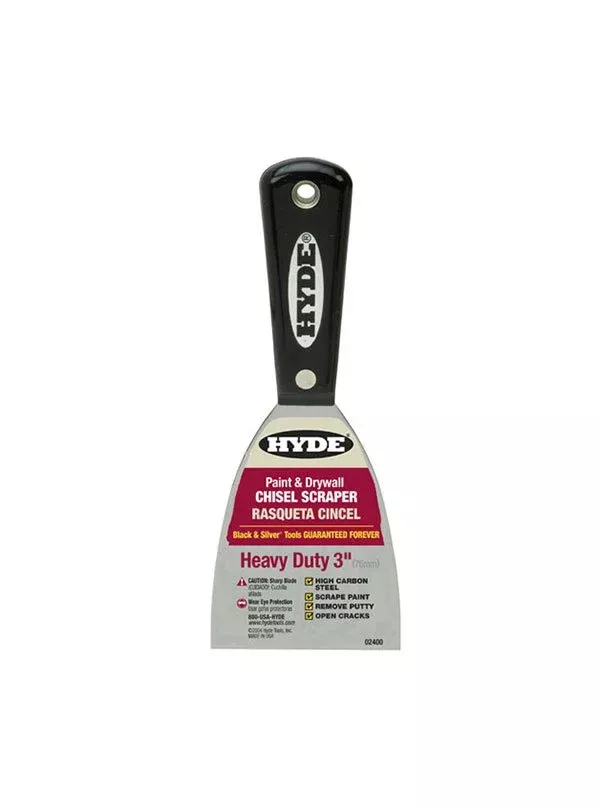 Hyde Tools 02352 3" ExtraFlex Black & Silver Joint Knife