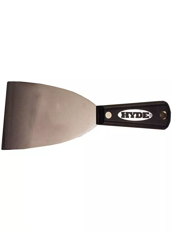 Hyde Tools 02400 3" Stiff Black & Silver Chisel Scraper