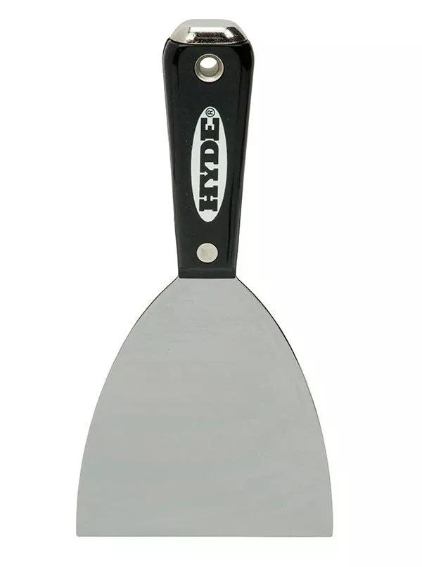 Hyde Tools 02570 4" Black & Silver Joint Knife with Hammer Head