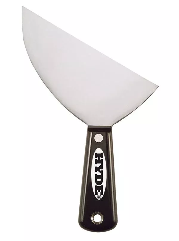 Hyde Tools 02701 Black & Silver Drywall Clipped Pointing Knife