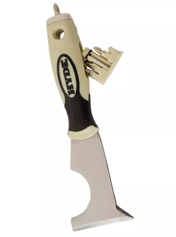 Hyde Tools 06920 Pro Project 10-in-1 with 4 Screw Bits in Handle