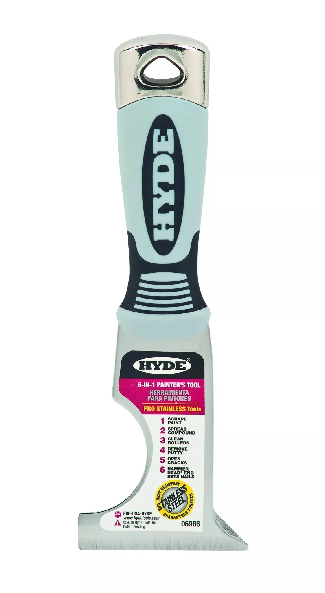 Hyde Tools 06986 Pro Stainless 6-in-1