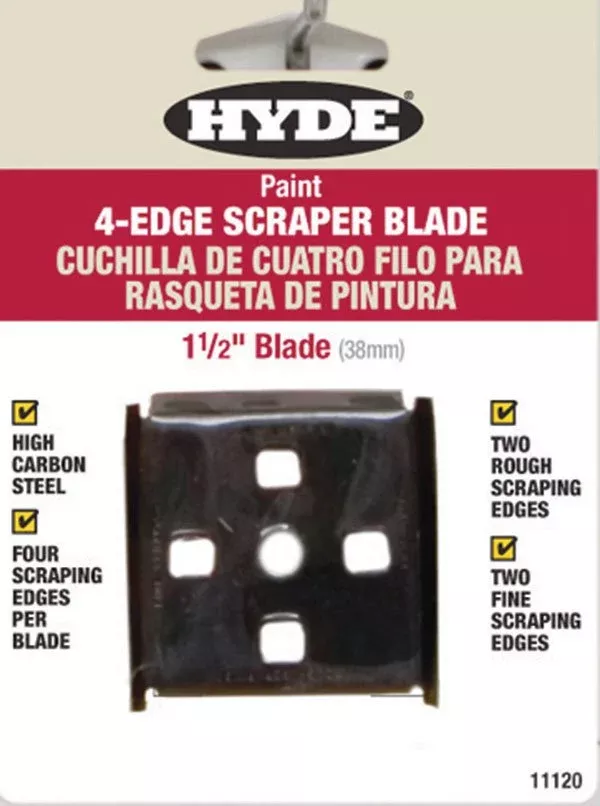 Hyde Tools 11120 1-1/2" 4-Edge Scraper Blade