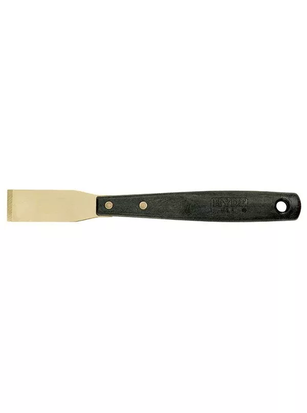 Hyde Tools 12040 1-5/16" Long Handle Brass Chisel Scraper