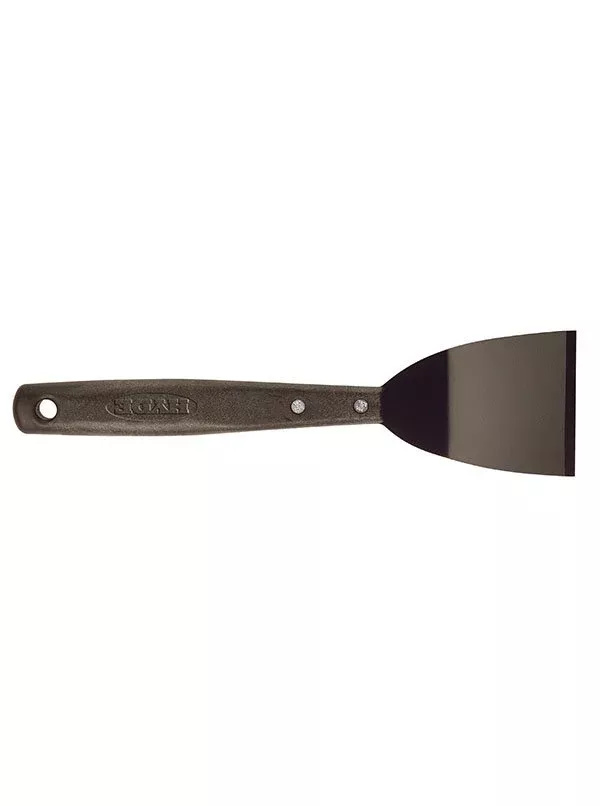 Hyde Tools 12060 3" Long Handle Bent Chisel Scraper / Polypropylene Handle