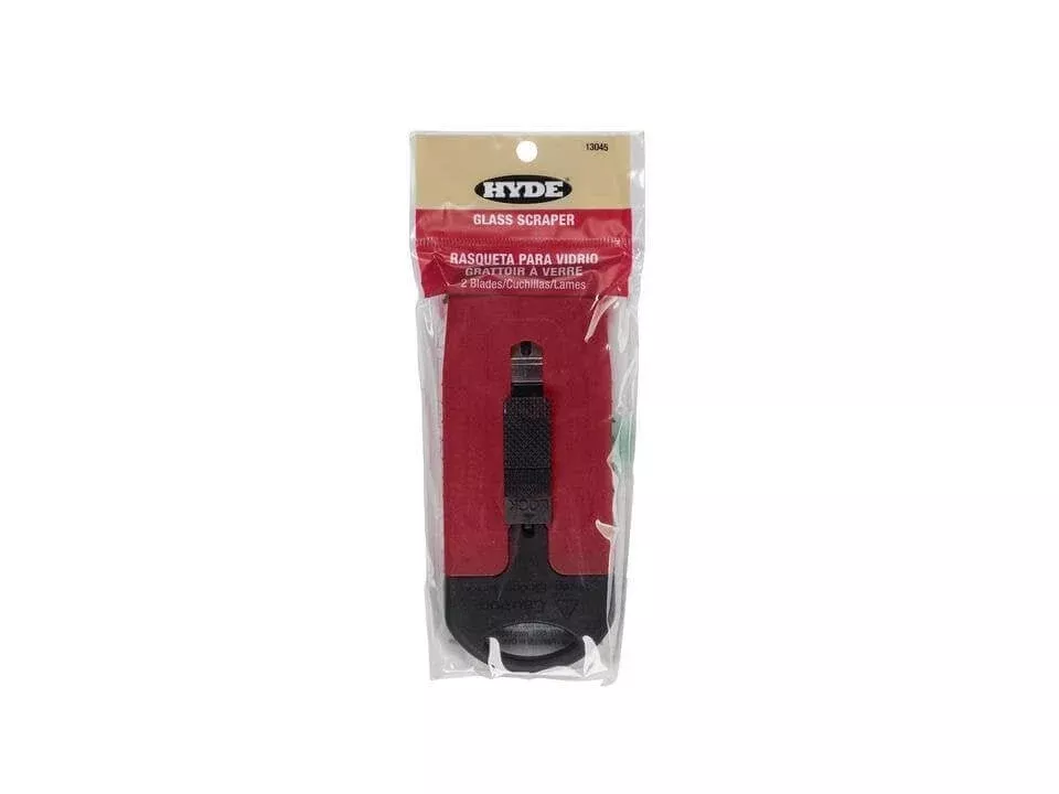Hyde Tools 13045 Glass Scraper plus 2 Blades