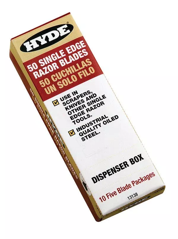 Hyde Tools 13138 Single-edge Razor Blades 50-Pack