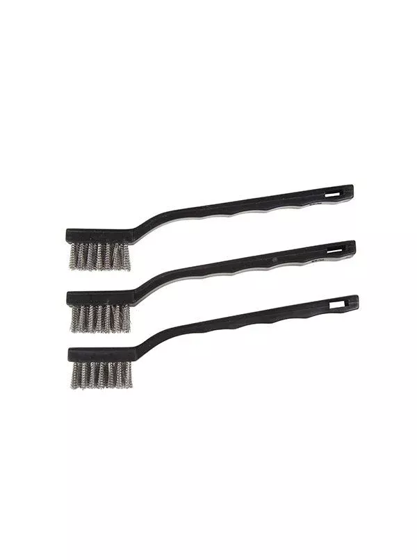 Hyde Tools 46650 Stainless Steel Bristle Mini Brushes 3-Pack