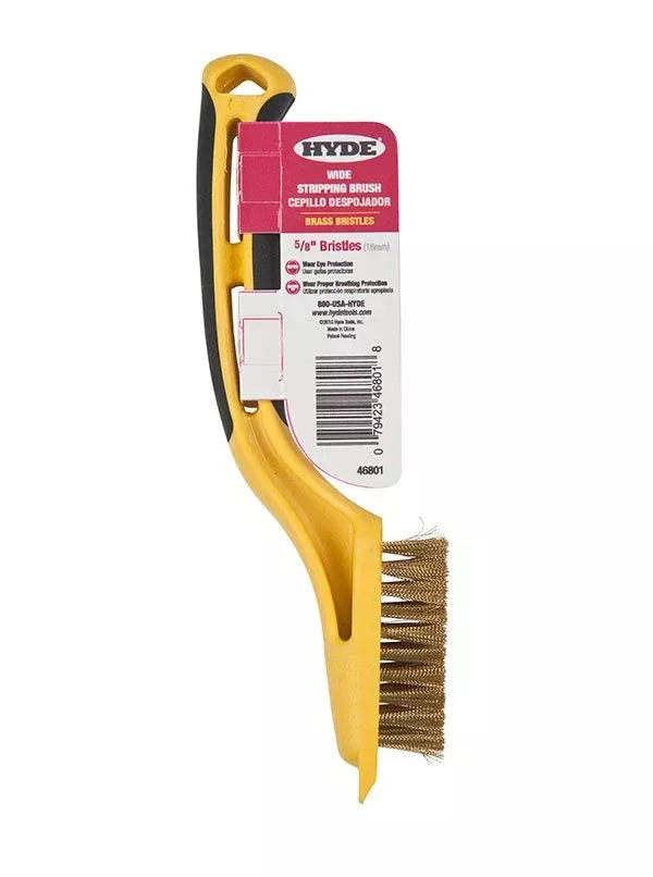Hyde Tools 46801 Flexible Brass Stripping Brush