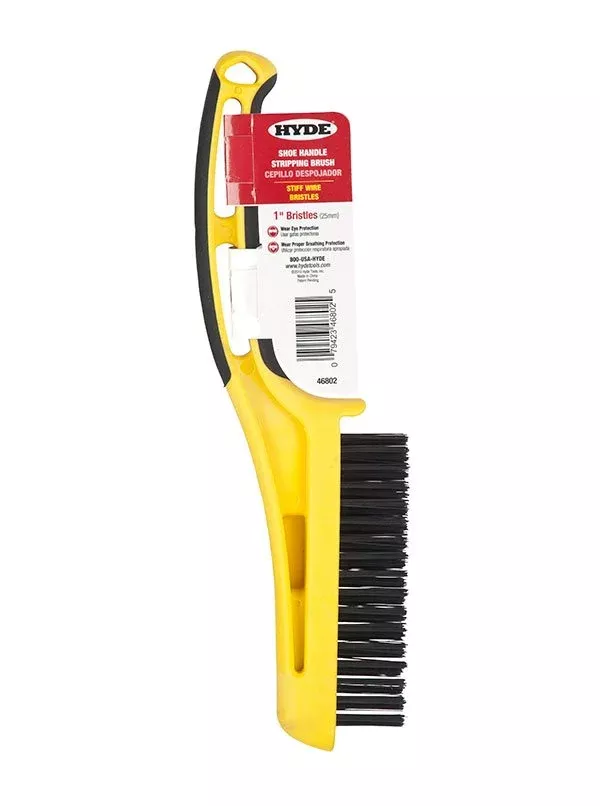 Hyde Tools 46802 Carbon Steel Wire Stripping Brush