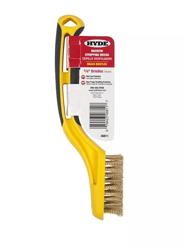 Hyde Tools 46811 Flexible Brass Grout Brush