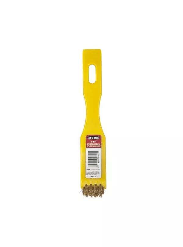 Hyde Tools 46813 3-in-1 Paint Stripping Wire Brush