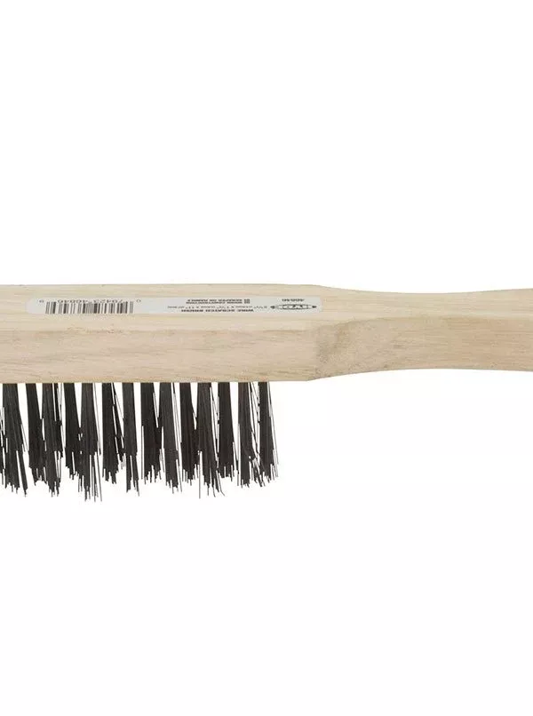 Hyde Tools 46846 Carbon Steel Wire Brush with Scraper
